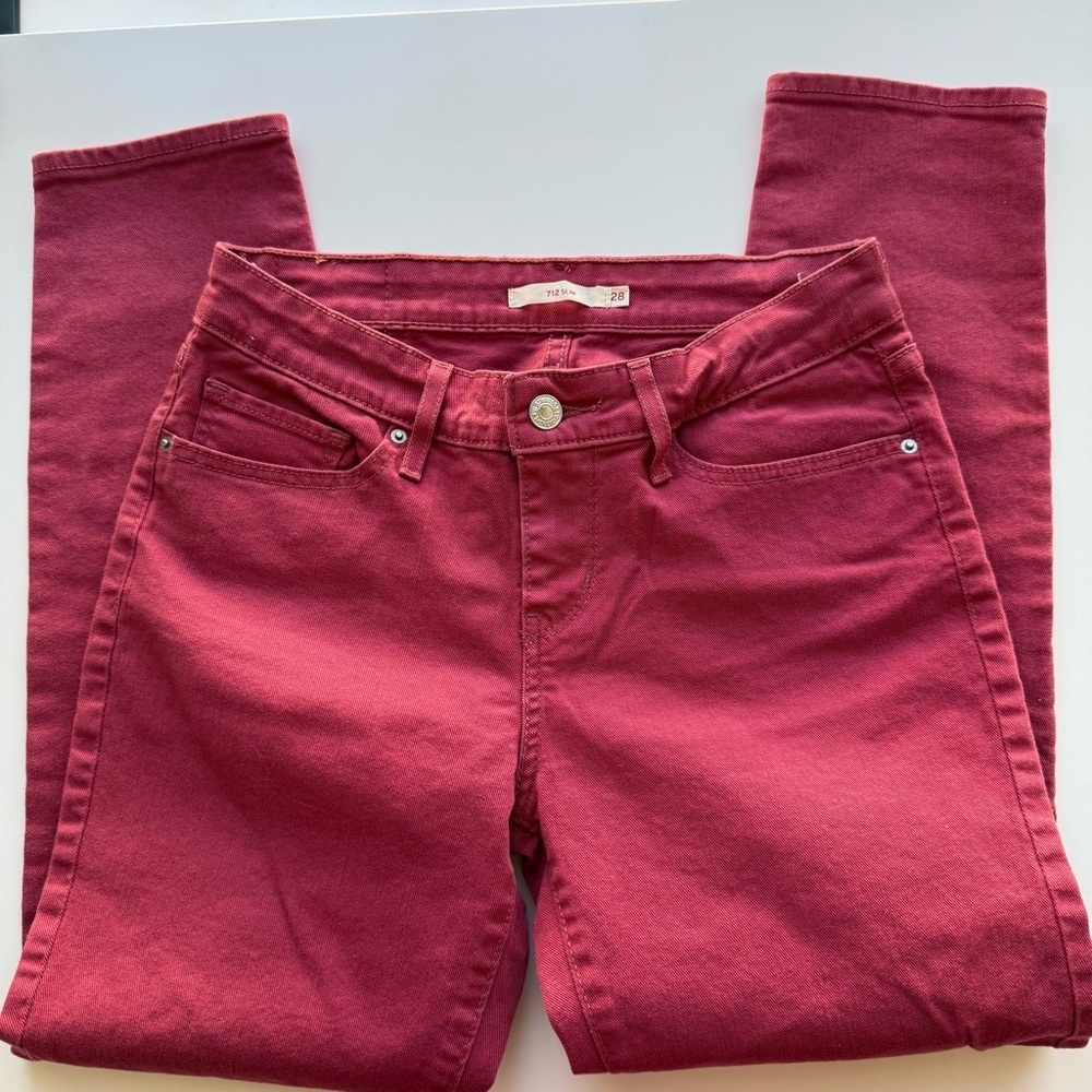 Levi's 712 Slim Ankle Vintage Jeans Size 28 - Picture 6 of 9